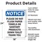Signmission Please Do Not Flush Paper Towels, 18 in W x Rectangle, Aluminum OS-2PACK-NS-A-1824-V-17382 - alternate 2